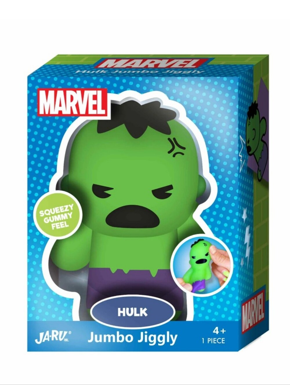 🧡3/$30 Ja-Ru Jumbo Jiggly Squishy Toy Stitch Hulk Spider-Man Black Panther - Picture 4 of 9